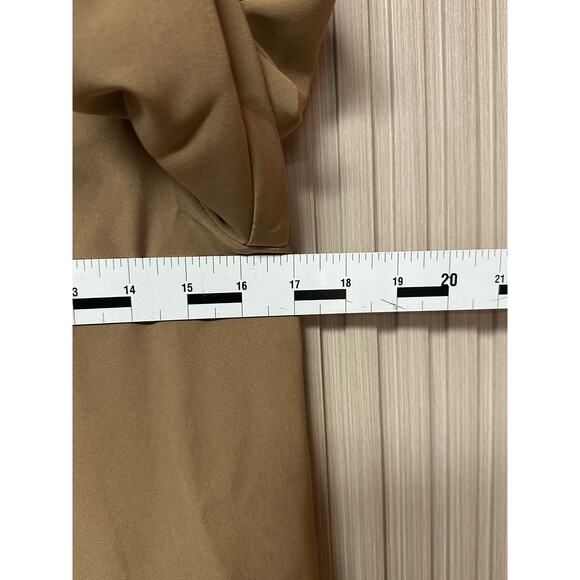 NastyGal Women’s Ruched Sleeve Longline Blazer Camel Size 6 - Picture 6 of 6